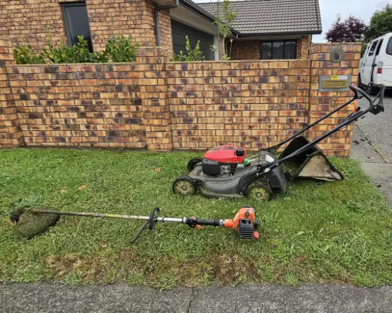 Professional lawn care equipment used by LawnMate